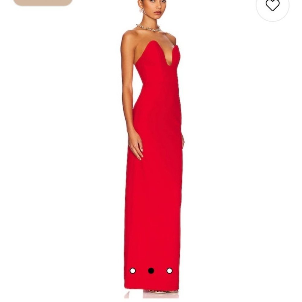 Solace London Audrey Maxi Dress in Red